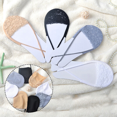 #ad Women#x27;s Lace Invisible Low Cut Hosiery Socks Anti slip Boat Socks Accessories