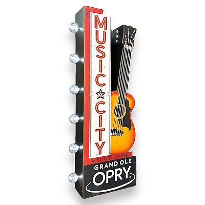 #ad Grand Ole Opry Music City Double Sided Vintage Inspired 30quot; Marquee LED Sign