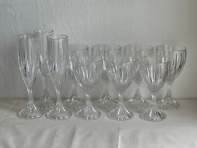 #ad Mikasa Park Lane Glasses Champagne Flutes Wine Glasses Water Goblets *You Pick