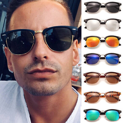 #ad #ad UV400 Half Frame Sun Glasses Semi Rimless Sunglasses Polarized Men Women Classic