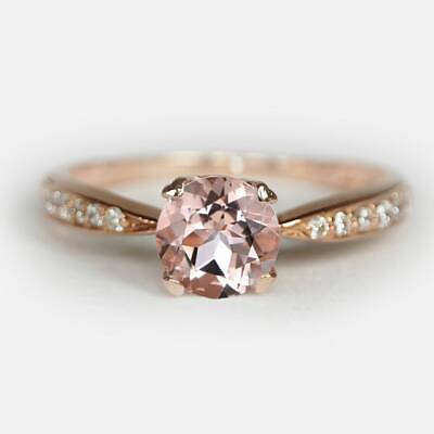 #ad 1 carat morganite ring engagement ring morganite morganite rings rose gold