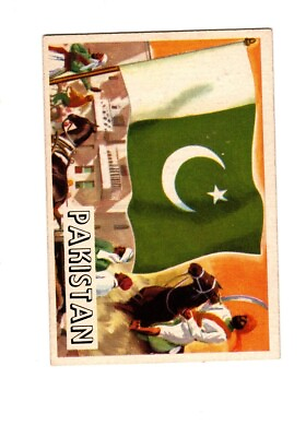 #ad 1956 Topps Flags of the World #72 Pakistan