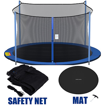 #ad Trampoline Safety Net Enclosure Jumping Mat Fit 12 14 15FT Frame Replacement