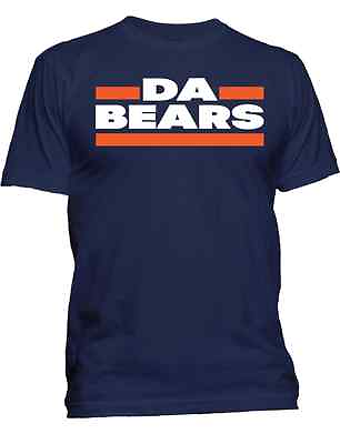 #ad New Men#x27;s Da Bears Chicago Football T Shirt Athletic Sports Fan Graphic Tee