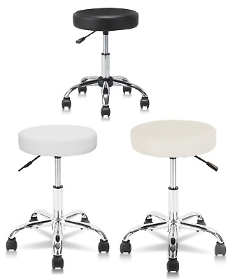 #ad Salon Bar Stool Rolling Swivel Chairs Adjustable Hydraulic Stool Spa