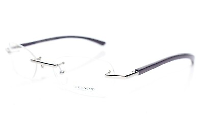 #ad GOLD AND WOOD Rimless Eyeglasses Natural Wood RO 05 09 ST12 Brand New 51 18