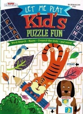 #ad NEW Kappa Let Me Play Kid#x27;s Puzzle Fun Mazes Connect the dots Word Search Book