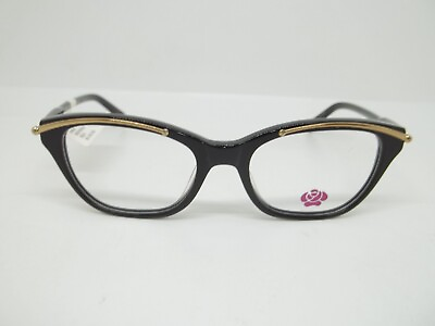 #ad Rose Womens Eyeglass Frames Black Full Rim 51 18 138 NWT $14.14