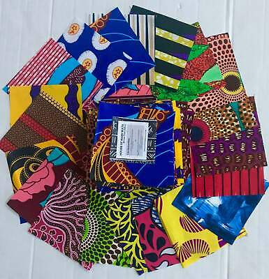 #ad Charm Packs African Fabric 200 patterns Precut 5” Quilting Fabric Squares