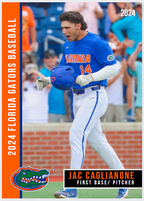 #ad 2024 Jac Caglianone Future Stars College Baseball Rookie Card Florida Gators #14