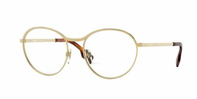 #ad BURBERRY BE1337 1017 Gold Round Women#x27;s Eyeglasses 53 mm