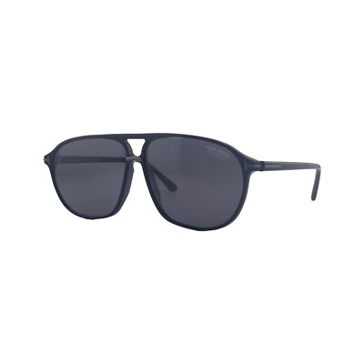 #ad Tom Ford FT1026 N Bruce Shiny Black Square Sunglasses 61mm 12mm 145mm 01D