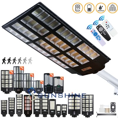 #ad 990000000LM Solar LED Light Security Motion Sensor Street Solar Flood Wall Lamp