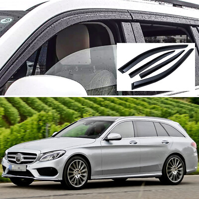#ad Rain Guards Window Visors Shade Deflectors for Mercedes C Class Estate 2015 2021