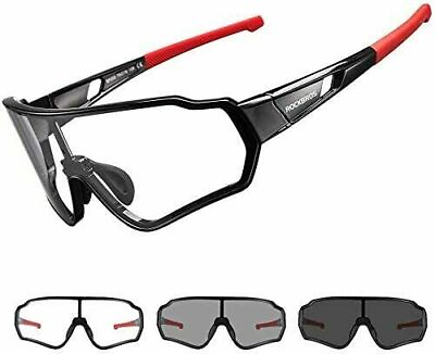 #ad ROCKBROS Cycling Sunglasses Bicycle Full Frame Photochromic Glasses Bike Eyewear $20.99