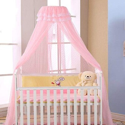 #ad Baby Infant Mosquito Net Baby Toddler Bed Crib Dome Canopy Netting Hanging Tent