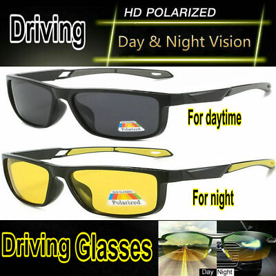 #ad HD Night Driving Glasses Anti Glare Vision Tinted Unisex Cycling Sunglasses 8512