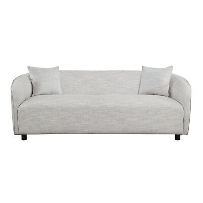 #ad 3 Seater Sofa Comfy Sofa for Living Room Bouclé Couch Grey