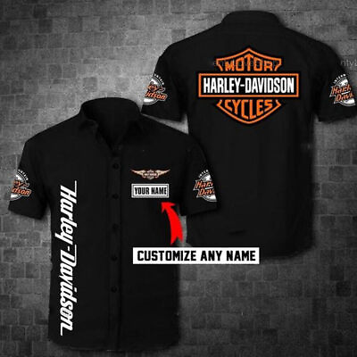 #ad HOT SALE MOTOR Harley Davidson Hawaiian Limited Edition Shirt Printed 3D S 5XL