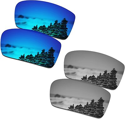 #ad SmartVLT Ice Blue Silver Titanium Lenses for Ray Ban RB4306F Sunglass