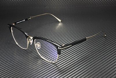 #ad Tom Ford FT5590 F B 001 Shiny Black Clear Lens Plastic 52 mm Men#x27;s Eyeglasses