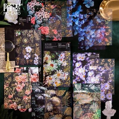 #ad 2sheets pack Plant Style Plant Observation Room Series Hand Account DIY Decorati