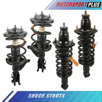 #ad 4PCS Front Rear Complete Struts Shocks amp; Coil Springs For 2001 2005 Honda Civic