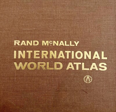 #ad Rand McNally International World Atlas 1962 First Edition Hardcover Book XL WHBS