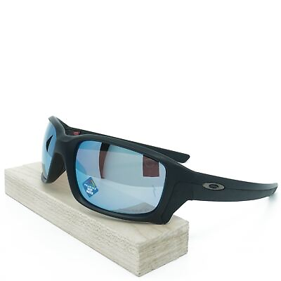 #ad OO9331 05 Mens Oakley Straightlink Polarized Sunglasses Black PRIZM H2O