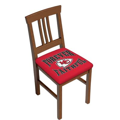 #ad 2PCS Chiefs City Kansas Cushion Cover Chair Protection Cover Print Seat Cover