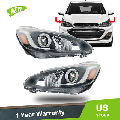 #ad Headlights For 2019 2021 Chevrolet Spark Headlamps Driver Passenger Side Pair