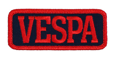 #ad VESPA Embroidered Logo Iron On Sew On Patch for Jacket Backpack Bag Hat LgBltRd