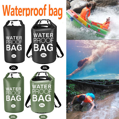 #ad Motorcycle Waterproof Dry Bag Sack Outdoor PVC 20L 30L Shoulder Bag Backpack US