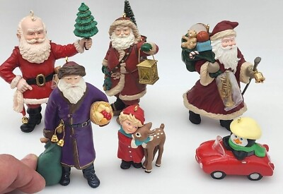 #ad Keepsake Ornaments Santas child deer Penguin in car no boxes CHOOSE quant disc