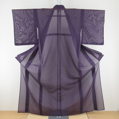 #ad Summer kimono Summer Polyester Purple One family crest 63.0inch Women#x27;s