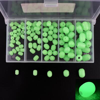 #ad Fishing Beads Glow in Dark Plastic Green Freshwater Saltwater for Fishing Rigs