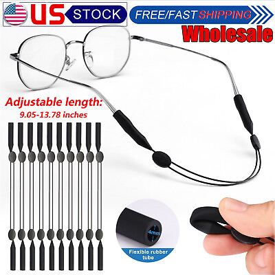 #ad LOT Glasses Strap Neck Cord Sports Eyeglasses Band Sunglasses Rope String Holder