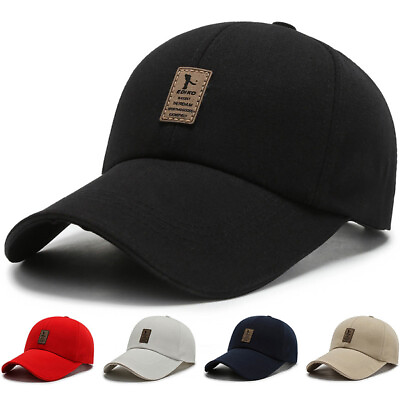 #ad Men#x27;s Snapback Sport Outdoor Baseball Cap Golf Hat Adjustable Unisex Hip Hop hat