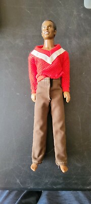 #ad GI1 Vintage 12 Inch Action Figure BROWN PANTS RED SHIRT WHITE