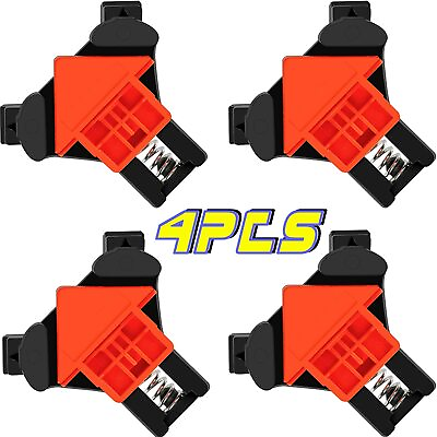 #ad 4PCS 90 Degree Corner Clamps Woodworking Right Angle Clip Fixer Picture Frame