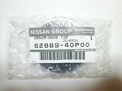 #ad NEW Genuine Nissan Black amp; Silver Z Front Emblem JDM Z32 90 96 300ZX OEM Badge*