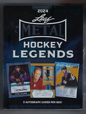 #ad 2024 Leaf Metal Hockey Legends Factory Sealed Hobby Box
