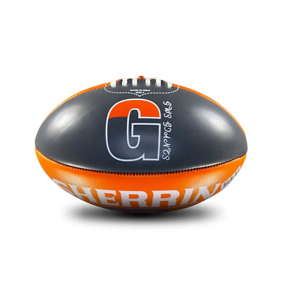 #ad Sherrin AFL GWS Giants Logo Football Size 2