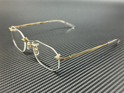 #ad #ad MONT BLANC MB0307O 001 Gold Metal Men#x27;s 54 mm Extra Large Eyeglasses