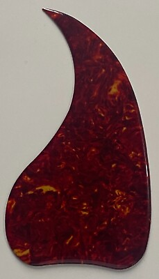 #ad Crystal Self Adhensive Pickguard Red Tortoise fit Gibson J 45 Acoustic Guitars
