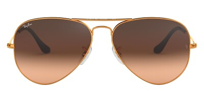 #ad Ray Ban Aviator Large Metal Unisex Men#x27;s Women#x27;s Sunglasses Light Bronze Frame