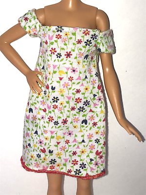 #ad Barbie Doll Clothing Happy Family Midge Pregnant Maternity Flower Dress 47629