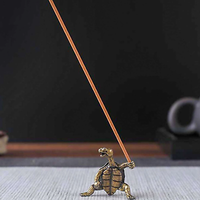 #ad 1pc Multifunction Turtle Shaped Incense Stick Holder Burner Stand Incense Holder