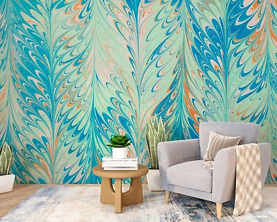 #ad 3D Colorful Marbling Art Pattern Wallpaper Wall Mural Peel and Stick Wallpaper