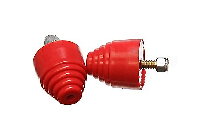 #ad Energy Suspension 9.9101R Poly Universal Bump Stops Red 2quot; OD 2.125quot; Tall PAIR